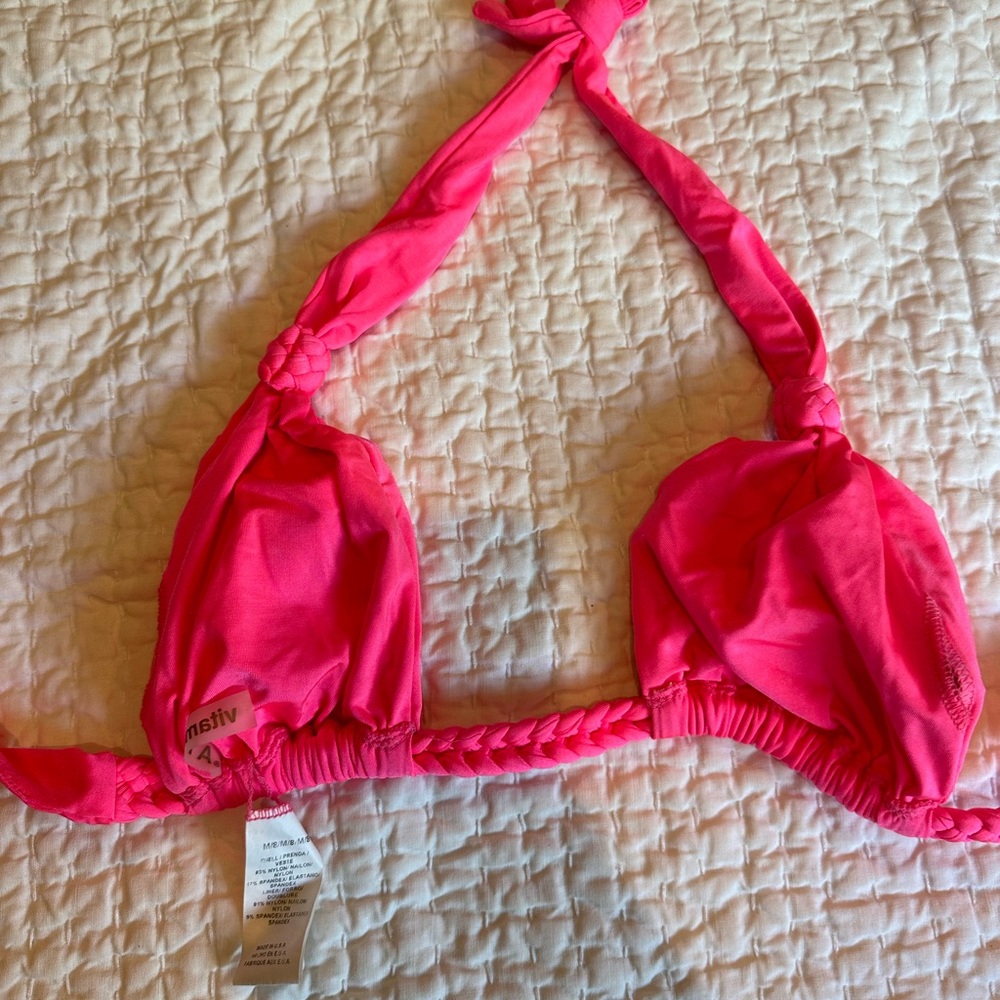 Vitamin A - M- hot pink, new no tag, top only